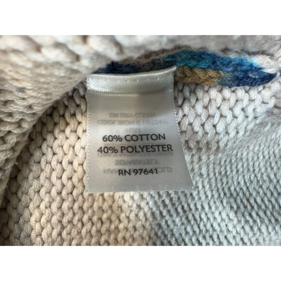 Pure Jill Womens Missy Tunic Knitted Sweater Multicolor Size XS Tie Dye V Neck - Picture 3 of 12